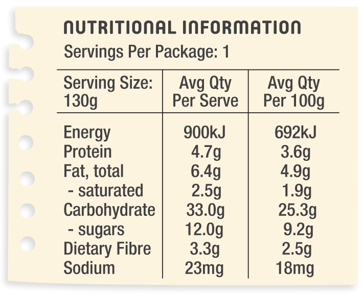 Nutritional Information